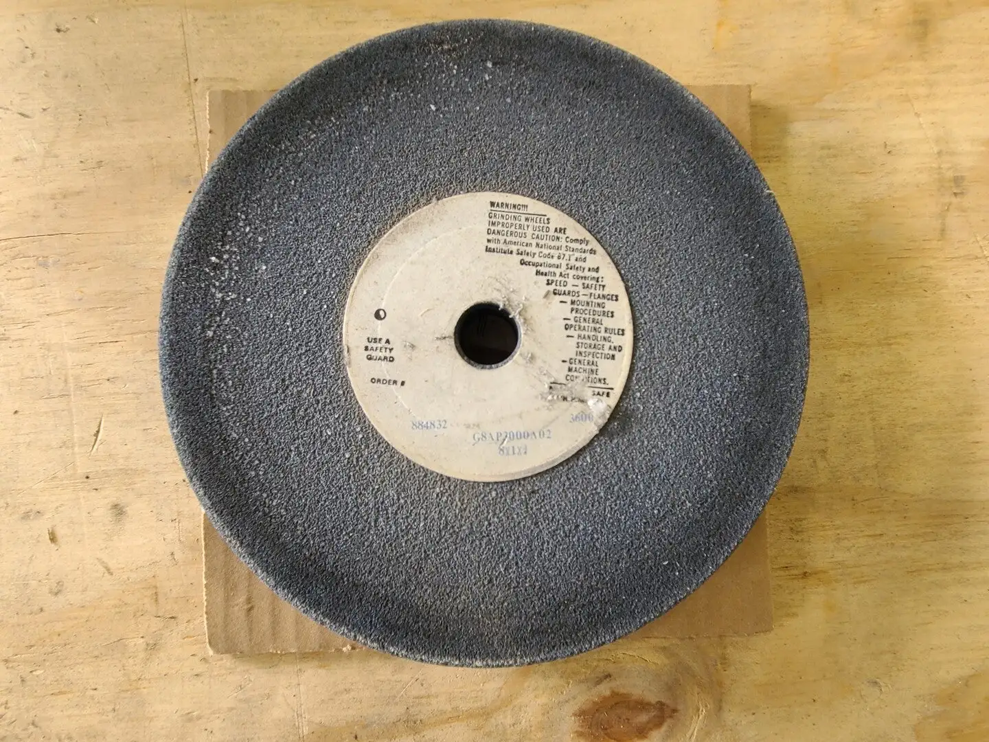 8 x 1 x 1-inch Grinding Wheel G8AP3000A02