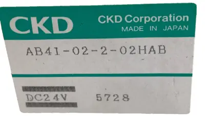 NEW CKD AB41-02-2-02HAB SOLENOID VALVE DC24V AB4102202HAB
