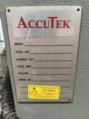 Accutek F-C51 Single Ended Tenoner