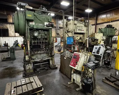 100 TON MINSTER P2-100-42 PIECE MAKER STRAIGHT SIDE SSDC HIGH SPEED PRESS 6" STROKE: YOBRO #23916