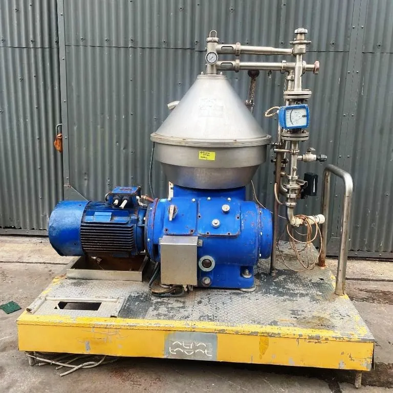 Alfa-Laval VNPX 510 SGD-34G-50 clarifier centrifuge skid, 316SS.