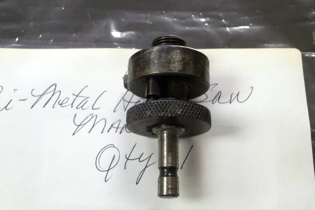 Used 2 1/8" (54mm) Hole Saw Mandrel