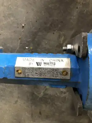 WATTS 4″ Cast Iron Wafer Butterfly Valve w/ CF8M Disc 200PSI WOG