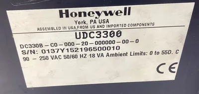 HONEYWELL CONTROLLER DC330B-C0-000-20-000000-00-0 90-250VAC 5B-33