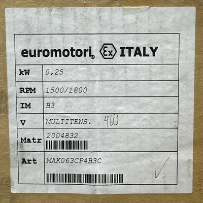NEW euromotori MAK063CP4B3C