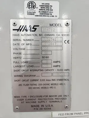 Used HAAS GR-712 Gantry Machining Centers (incld. Bridge & Double Column) Kentucky US | Aucto #1443923