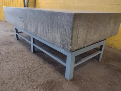 8' X 4' X 14" ROCK OF AGES PRECISION LAYOUT INSPECTION GRANITE TABLE: STOCK #23787