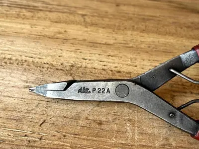 MAC Tools USA P22A Straight Tip Lock Ring Pliers - Red Grip