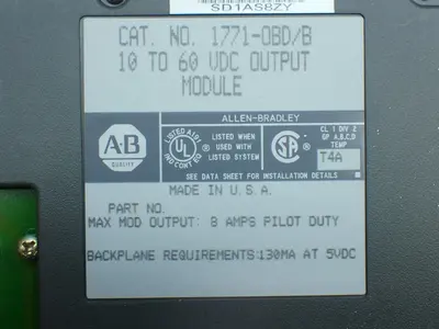 Used ALLENBRADLEY 1771OBD/B PLC Input & Output Ohio US | HGR 24 #879754