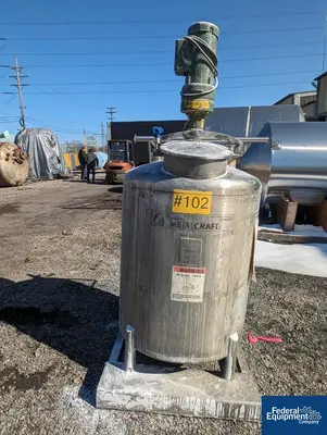 USED Custom Metalcraft 115 Gal Custom Metalcraft Mix Tank, S/S