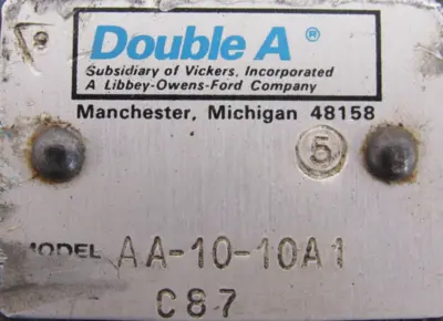 NEW VICKERS AA-10-10A1 DOUBLE A VALVE 1-1/4" AA1010A1