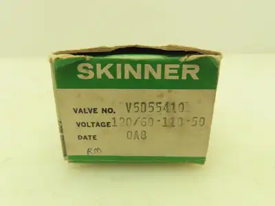 Skinner V5D55410 Solenoid Valve 2-Way NC 120V 20 PSI 1/4" NPT