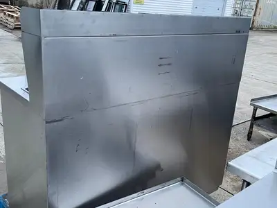 Used Falcon Restaurant Supply Used 60" Stainless Steel Condiment Station Cabinet with Trash Can Compartment - SS203 Restaurant Equipment (Miscellaneous) Illinois US | Falcon Restaurant Supply #1376235