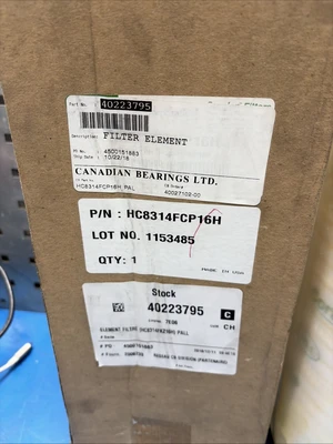New | in-Stock Pall HC8314FCP16H Miscellaneous Equipment (Electrical & Power) Indiana US | J&J Industrial Supply #1260417