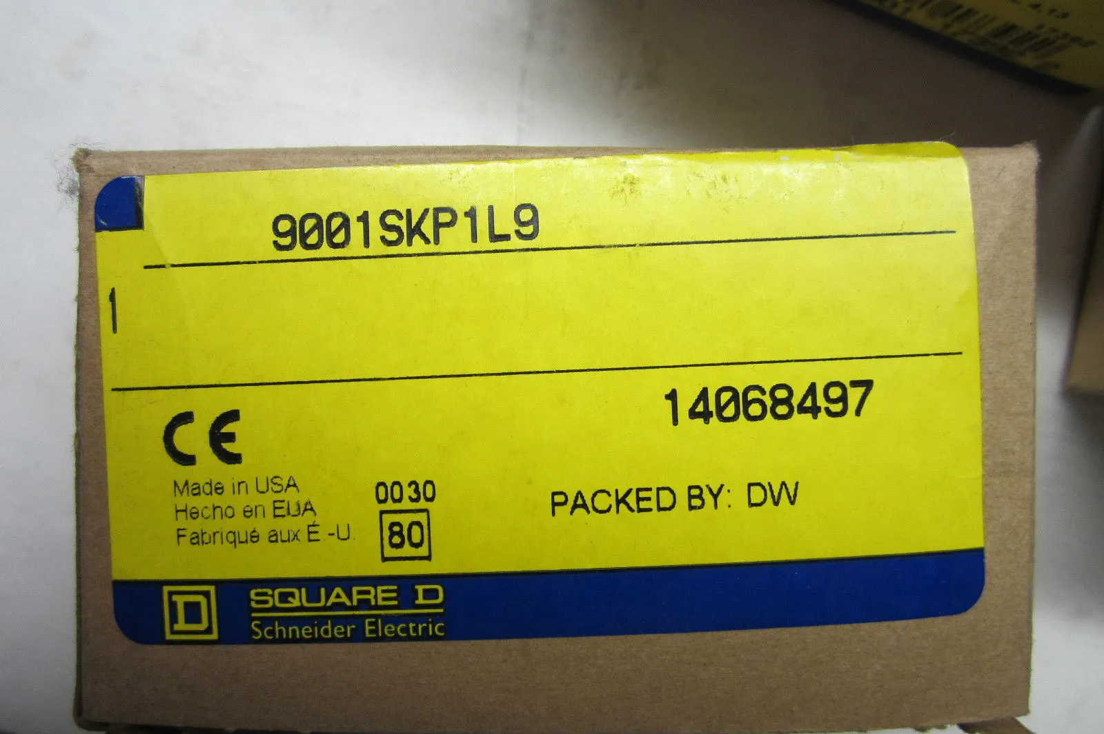 NEW SQUARE D 9001-SKP1L9 PILOT LIGHT 9001SKP1L9