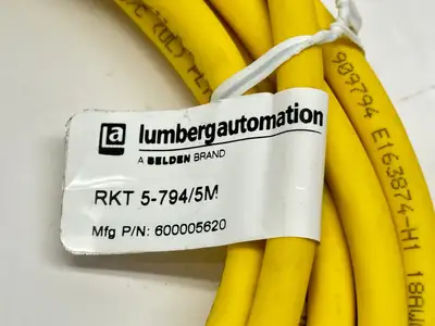 RKT 5-794/5M, 600005620 | Lumberg Automation RKT 5-794/5M Sensor / Actuator Cordset Female M12 5-Pin 5M - New Other