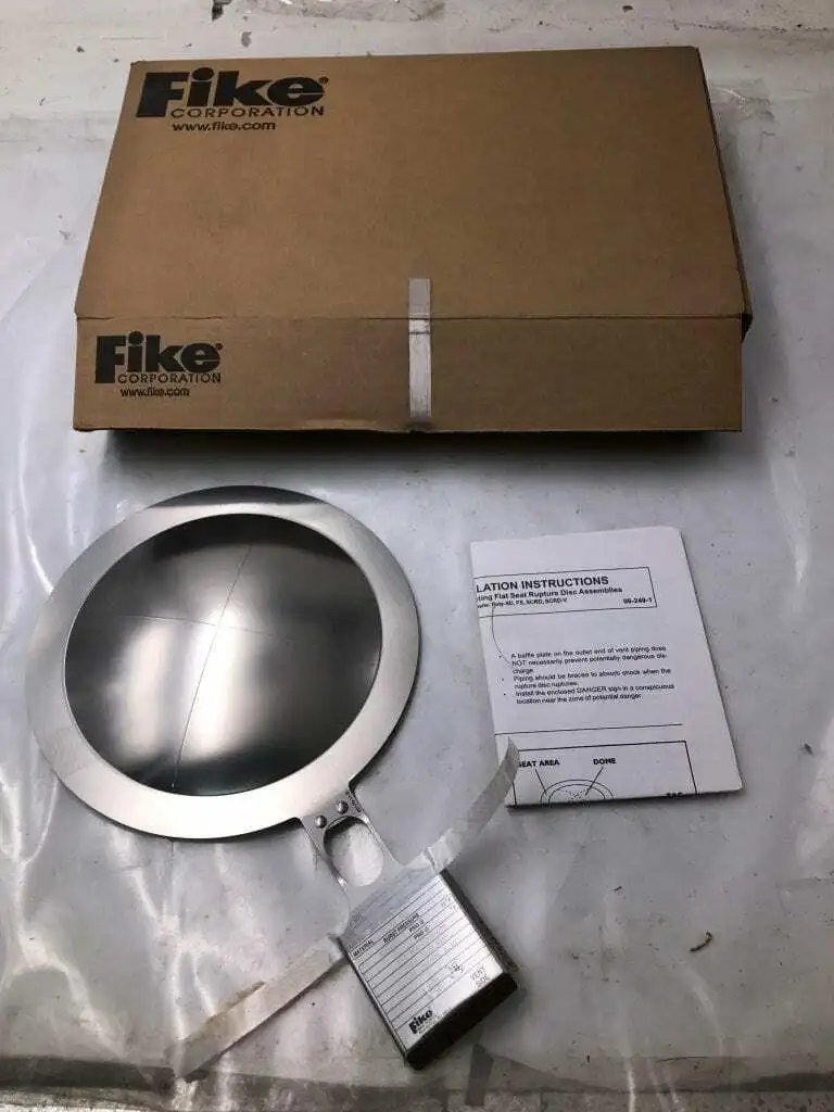 Fike 0302252 Rupture Disc 6” 316SS 200.5 PSIG @ 72°F – New in Box – Lot of 3