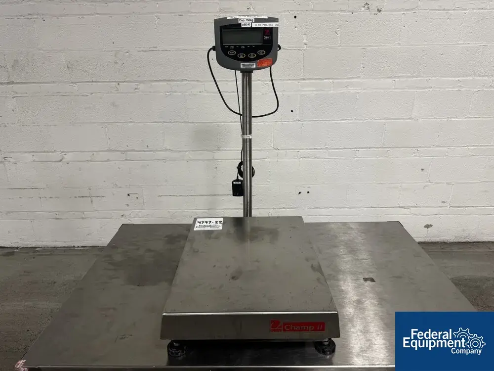 USED Ohaus Ohaus Champ II Platform Scale, S/S, 250 lbs