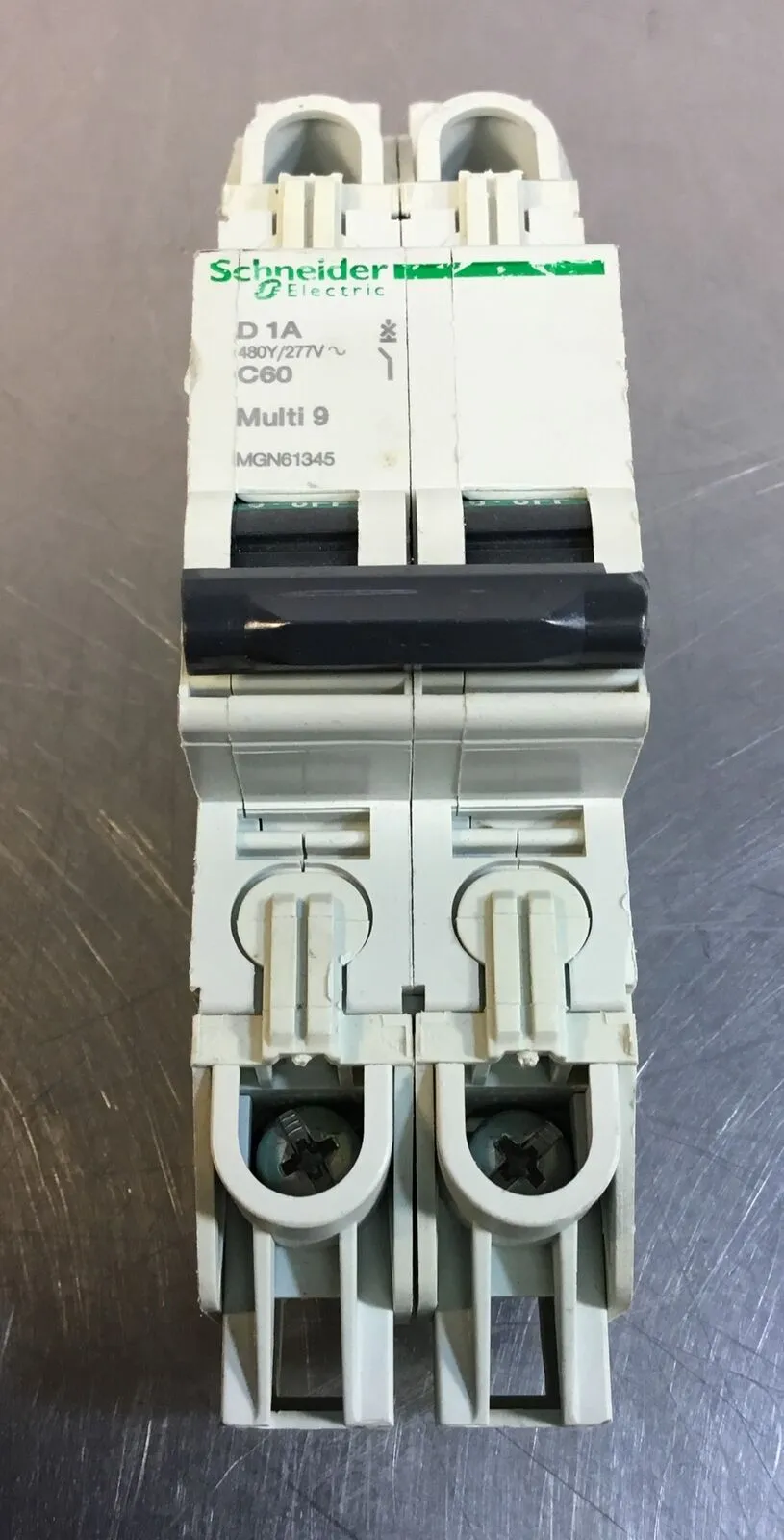 SCHNEIDER ELECTRIC MGN61345 D 1A C60 Multi 9 Breaker 2 Pole 480Y/277V 4D