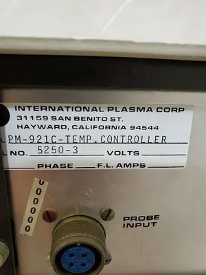 INTERNATIONAL PLASMA CORPORATION PM-921C-REMP. CONTROLLER
