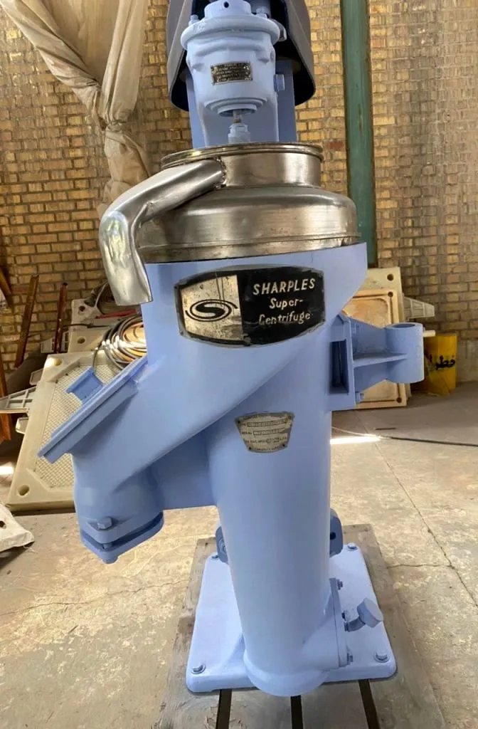 Sharples AS-16 veg oil soapstock Super centrifuge, 316SS.