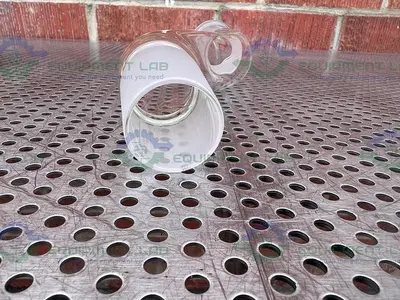 NEW CHEMGLASS CG-1033-45 OFFSET ADAPTER 45/50 JOINT, 270MM H X 75MM W