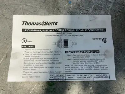 Used THOMAS & BETTS 2678 Electrical Fittings Ohio US | HGR 24 #1345332