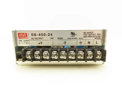 Mean Well SE-450-24 Switching Power Supply 24V 18.8A DC 100-120/200-240VAC 6-10A