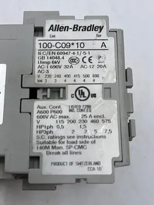 Used ALLEN-BRADLEY ALLEN-BRADLEY 104-C09D22 SER B 100-C09*10 SER A PLC Contactors | ND Industrial Surplus #1216176
