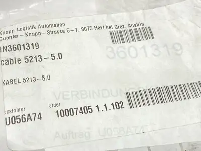 New | in-Stock Knapp Cable 5213-5.0 LOT OF 3 Cable & Wire Michigan US | Maverick Industrial Sales #1395251