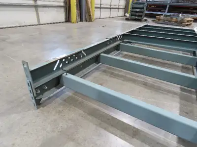 Hytrol 36"W Conveyor Leg Floor Support Heavy Duty 100-5/8" to 112-5/8"H Lot of 2