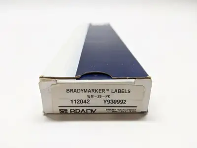 WM-29-PK | Brady  Vinyl Cloth Wire Marker LOT OF 10 Sheets - New Other