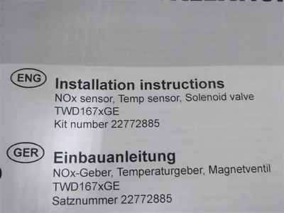 Volvo Penta 22772885 Sensor Kit NOx Temperature & Solenoid Valve w/ Hardware New NIB