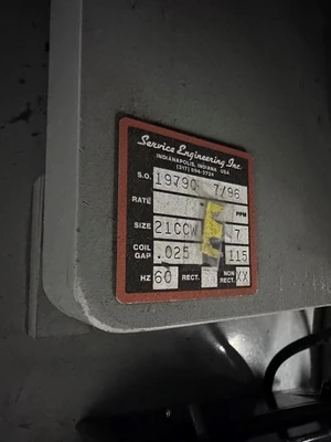 SERVICE ENG. 21" VIBRATORY BOWL FEED LINE