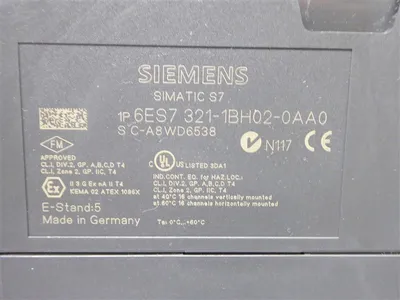 Siemens 6ES7 321-1BH02-0AA0 Simatic S7 Digital Input Module without cover Used