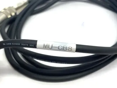 USED KEYENCE POWER CABLE SINGLE ENDED, FOR MU SERIES FIELD ATTACHED CONNECTOR