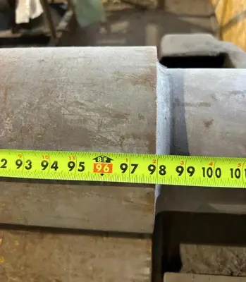 8' X 1/4" WEBB 7L-2 3 ROLL INITIAL PINCH PLATE ROLL. STOCK # 0537426