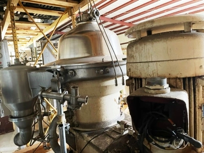 Westfalia SB 80-06-177 clarifier centrifuge, 316SS.