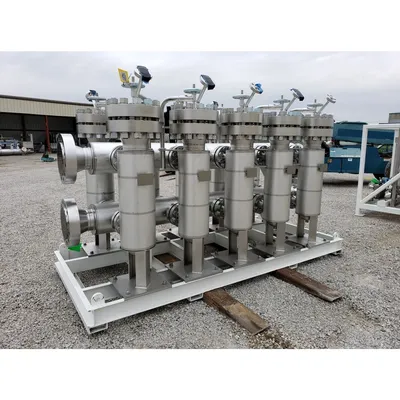 Unused Stainless Steel Rosedale High Pressure Liquid Filtration Strainer System