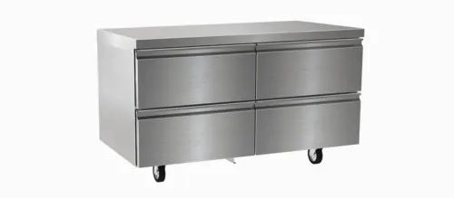 Delfield D4460NP 60"W Undercounter Refrigerator W/ (2) Sections & (4) Drawers, 115v