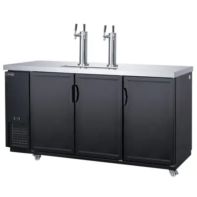 New | in-Stock Dukers New Dukers DKB72-M3 Double Tap Kegerator Beer Equipment Illinois US | Falcon Restaurant Supply #1376342