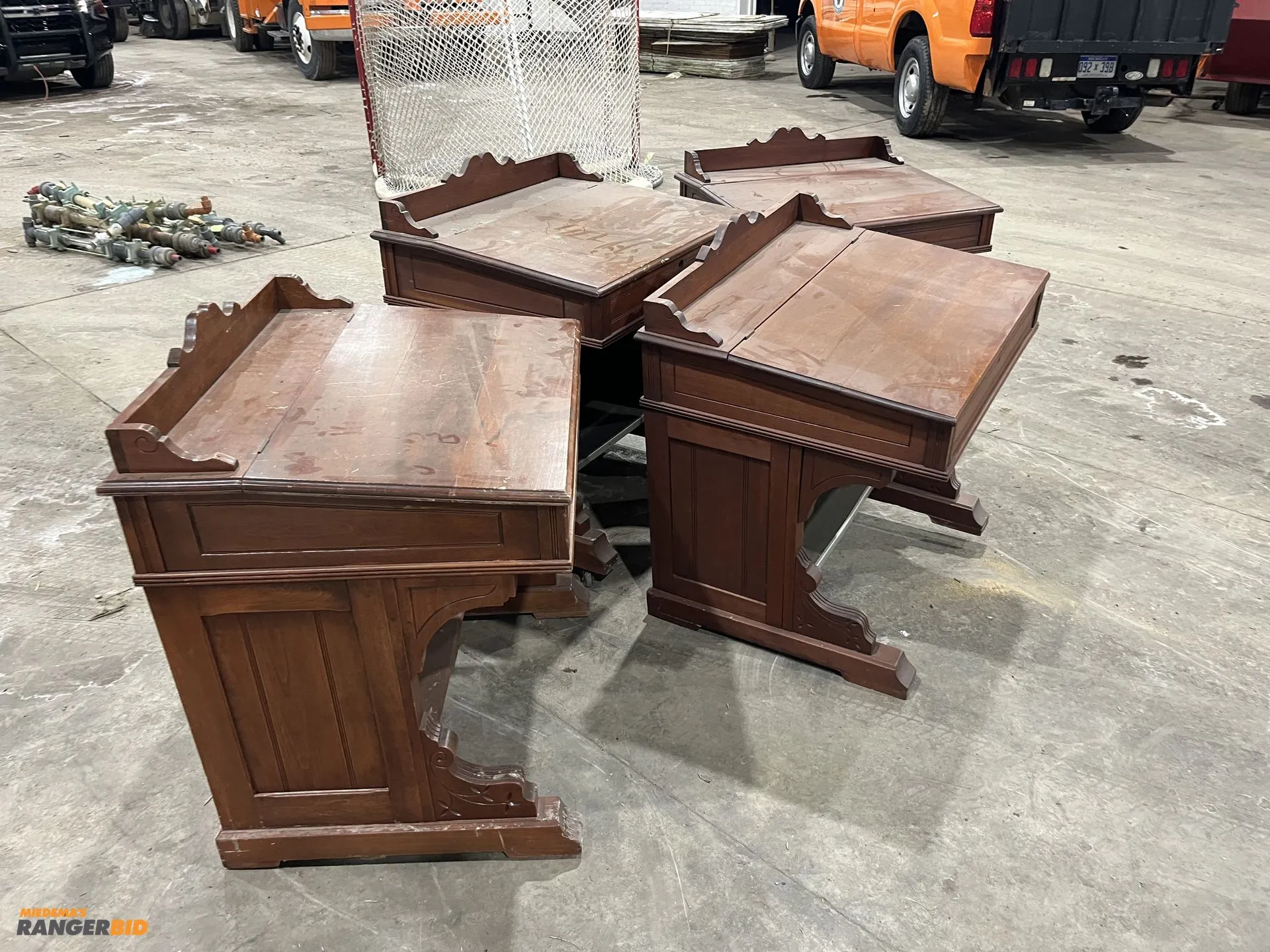 4 Vintage Davenport Writing Desks