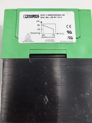 USED PHOENIX CONTACT PHOENIX CONTACT - SOLID-STATE CONTACTOR - ELR 1- 24DC/600AC-30  - 2297154