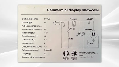 171-0179 Commercial Self Contained Countertop Cooler