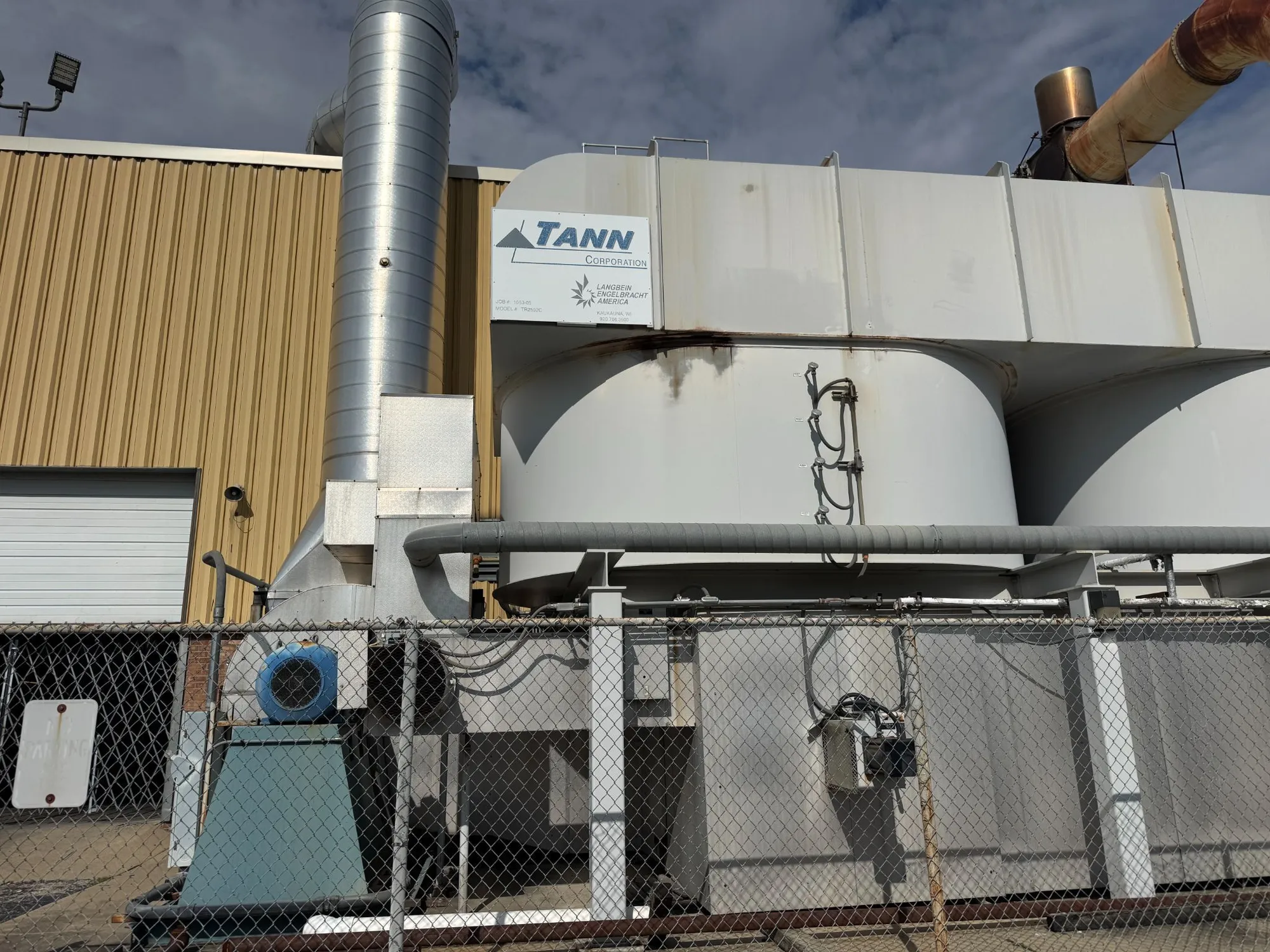 Used 2005 TANN CORPORATION TR2592C 25,000 SCFM RTO Thermal Oxidizers Illinois US | Machinery Solutions Group, Inc. #1490099