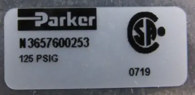 NEW PARKER N3657600253 REMOTE PILOT OPERATED VALVE 1" 120V