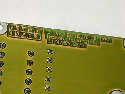 Used F&K Delvotec Rev 02 /A Indexer Terminal 22 I/O Boards & Replacement Parts Michigan US | Maverick Industrial Sales #1392517