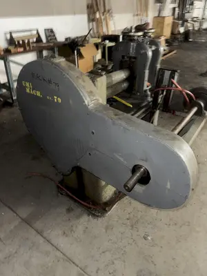 6" WIDE X 4" DIAMETER 2-HI STANDARD AMERICAN POWERED ROLLING MILL. STOCK # 0885925