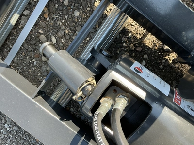 New JCT Hydraulic Auger Skid Steer Attachment, Universal Quick Attach, comes with 8”, 12”, and 18” a...