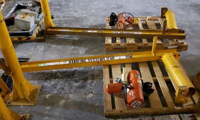 HSI 1/4 Ton Jib Crane 7.5ft Reach With CM Lodestar Hoist
